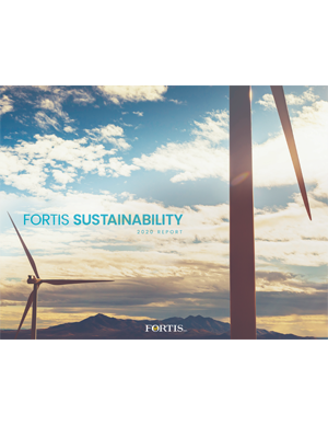 Fortis Sustainability Report 2020 Cover
